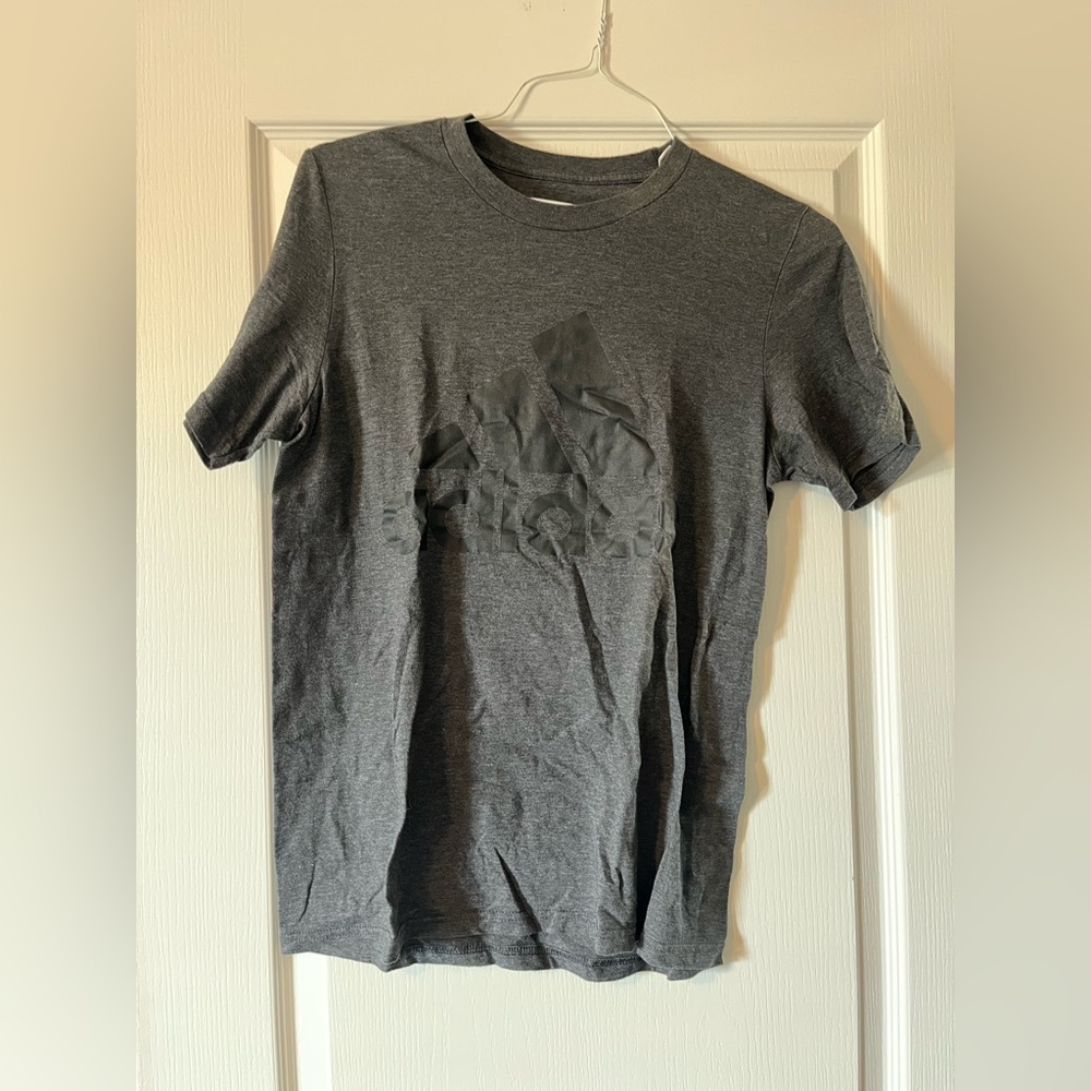 Adidas Men's Dark Gray Short Sleeve Tee